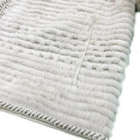 Mink collarless Knit Jacket