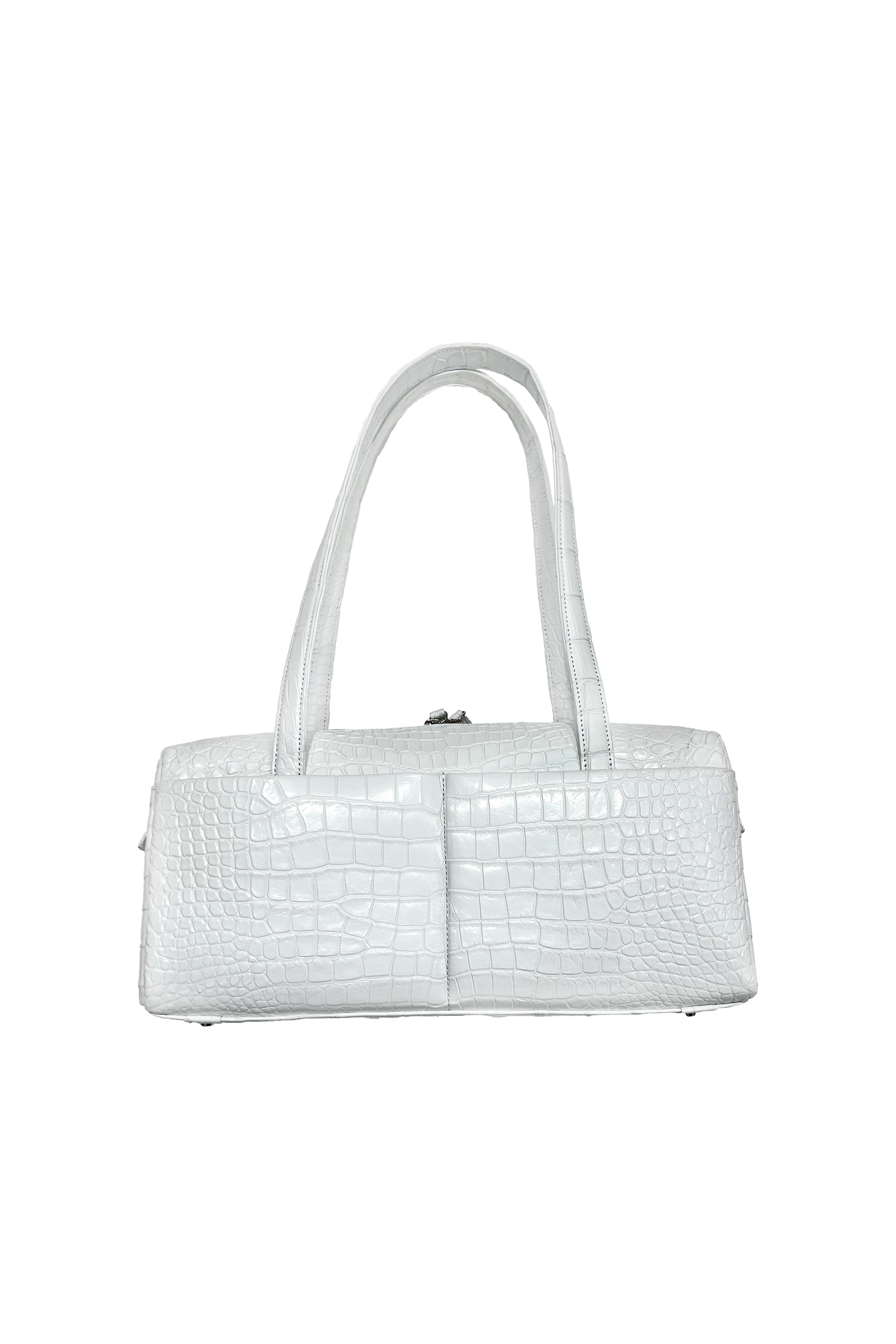 YAMAGUCHI　クロコダイル　ハンドバッグ　ホワイト 3500-000_1.jpg?v=1693376678