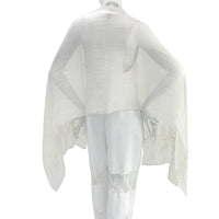 CHIE IMAI Scarf Collection - Pearl Of India "WHITE"
