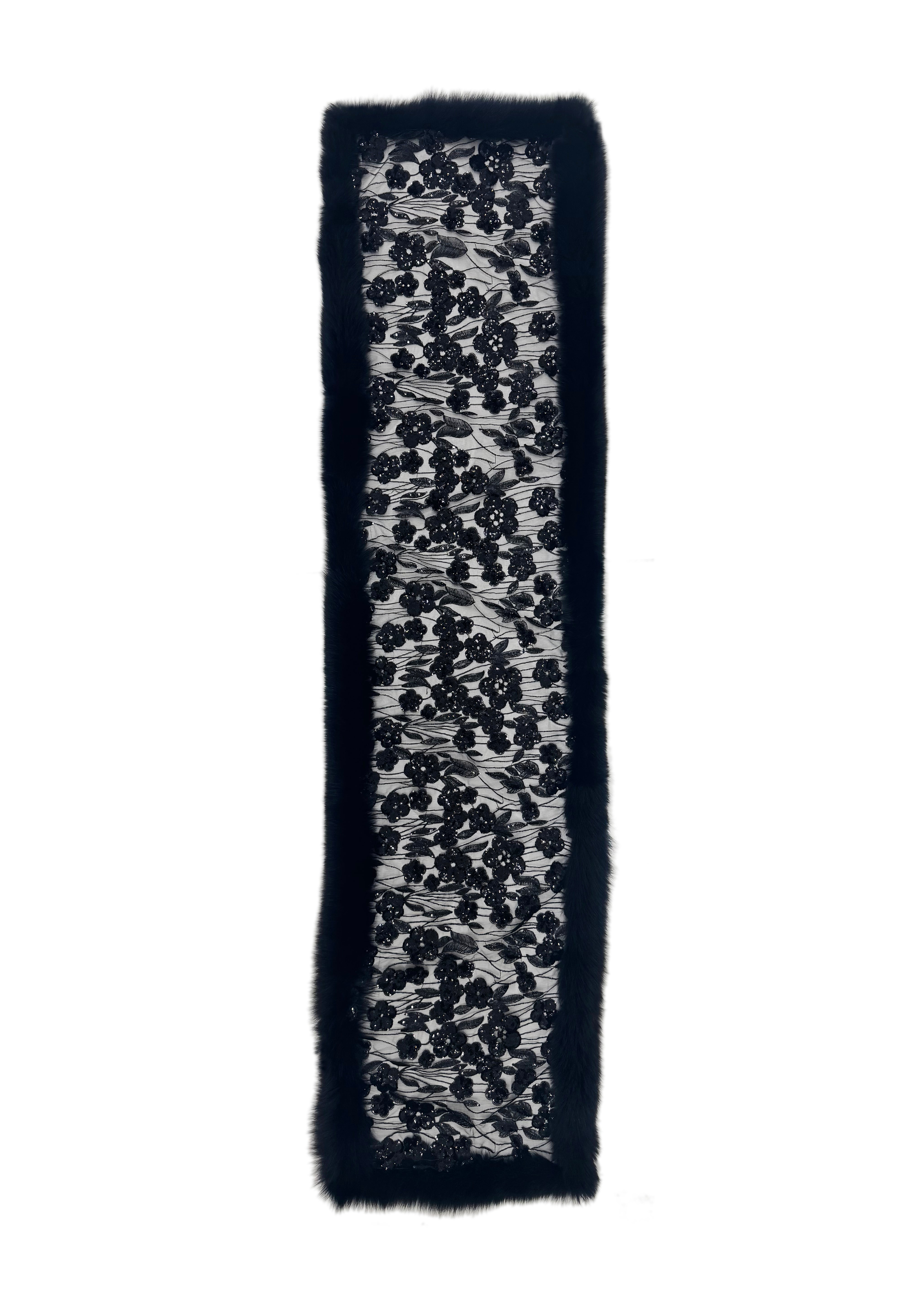 フォクス　レース付きストール フォクス レース付きストール バイカラーストール（01-33NY01