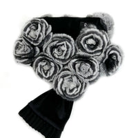 Rex Fur Rose Velvet Muffler