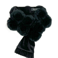 Rex Fur Rose Velvet Muffler