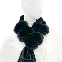 Rex Fur Rose Velvet Muffler