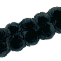 Rex Fur Rose Velvet Muffler