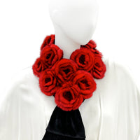 Rex Fur Rose Velvet Muffler