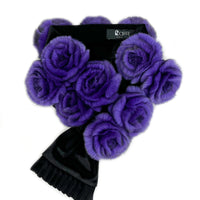 Rex Fur Rose Velvet Muffler