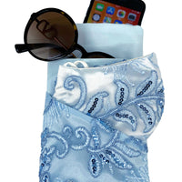 Chie Chic お洒落な マジカル・ケース (マスク・スマホ入れ)- ブルーダンス