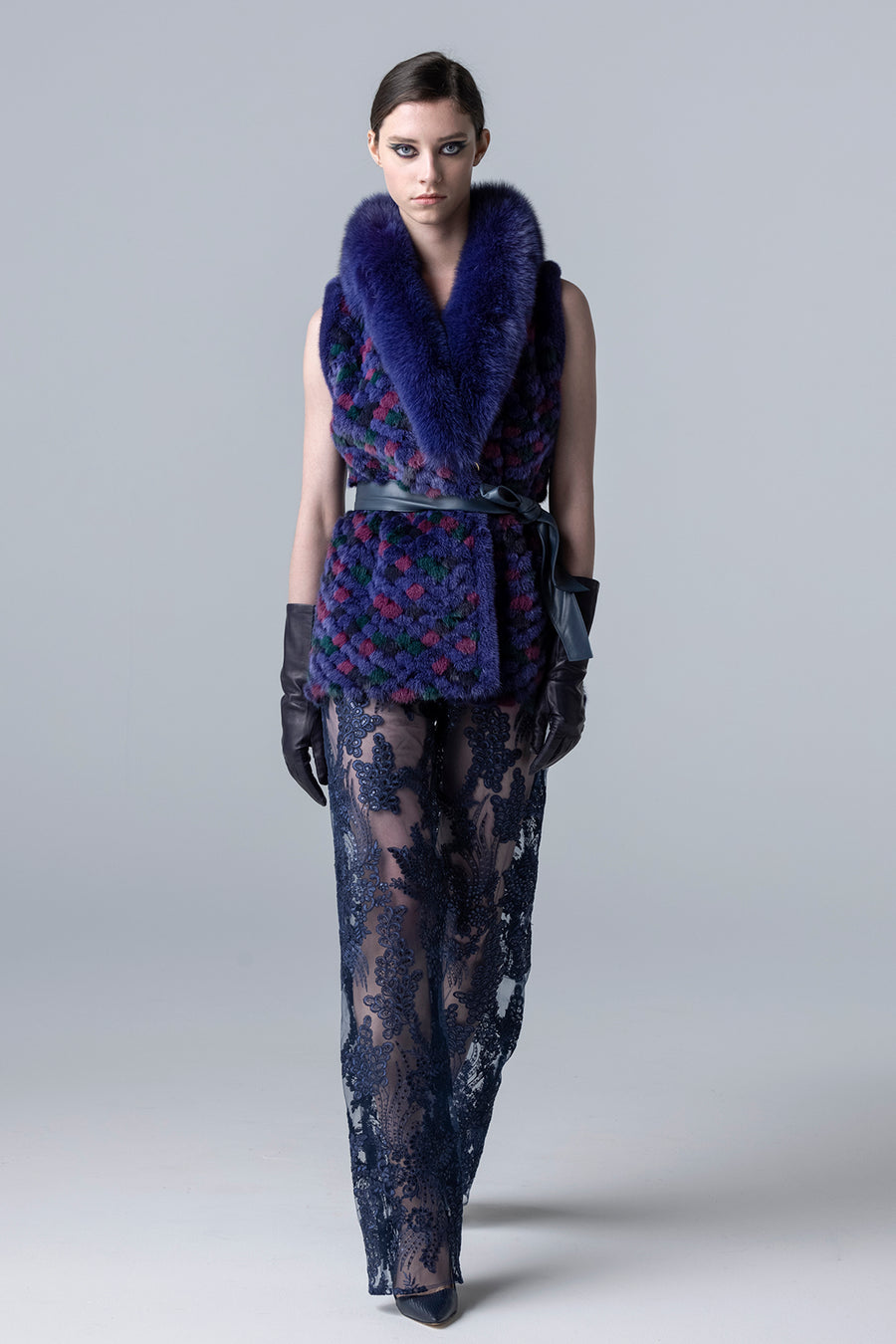 MOSAIQUE de CHIE Mink Fox Vest