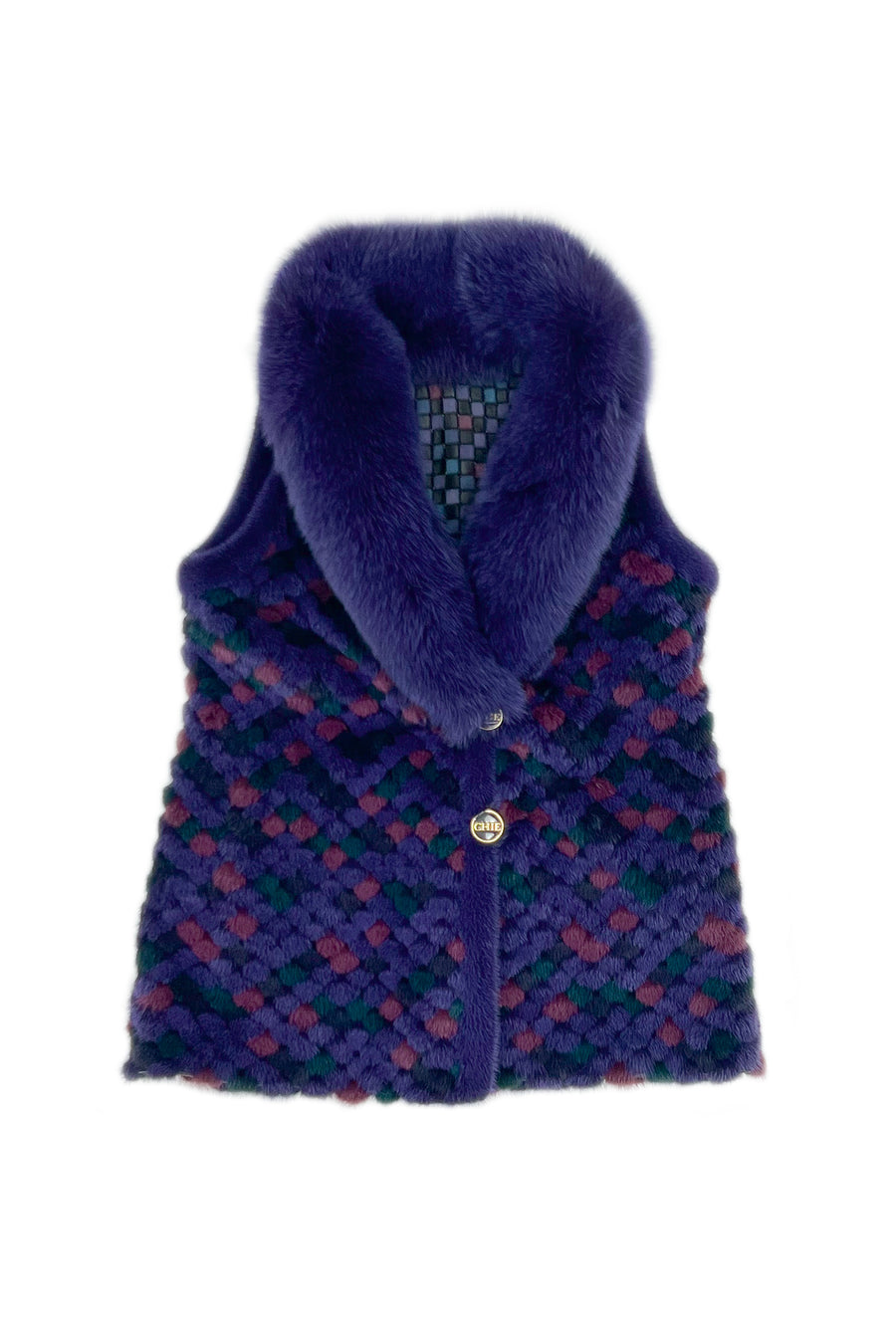 MOSAIQUE de CHIE Mink Fox Vest