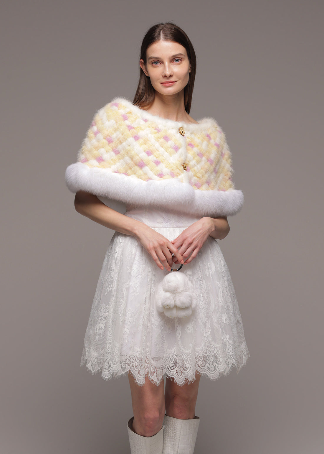 モザイク ドゥ チエ トリミングケープ