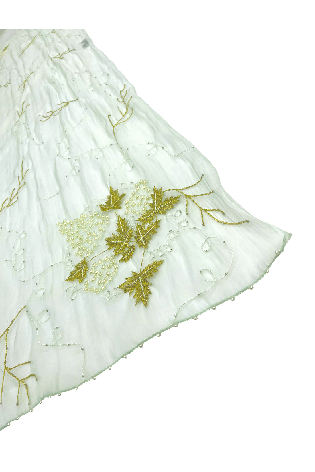  CHIE IMAI Scarf Collection - Pearl Of India "Mint Green"