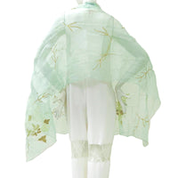  CHIE IMAI Scarf Collection - Pearl Of India "Mint Green"