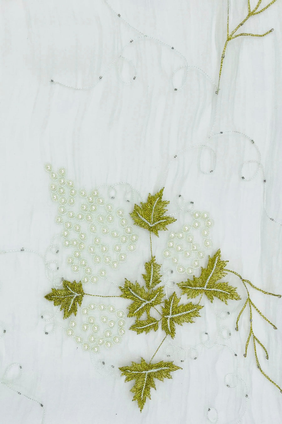  CHIE IMAI Scarf Collection - Pearl Of India "Mint Green"