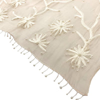  CHIE IMAI Scarf Collection - Pearl Of India "Beige / White"