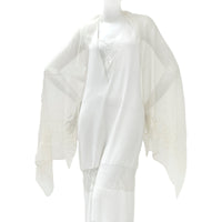  CHIE IMAI Scarf Collection - Pearl Of India "WHITE"