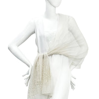  CHIE IMAI Scarf Collection - Pearl Of India "WHITE"