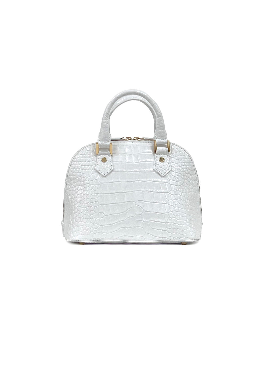 Wide‑Open Mini Shoulder & Tote - White