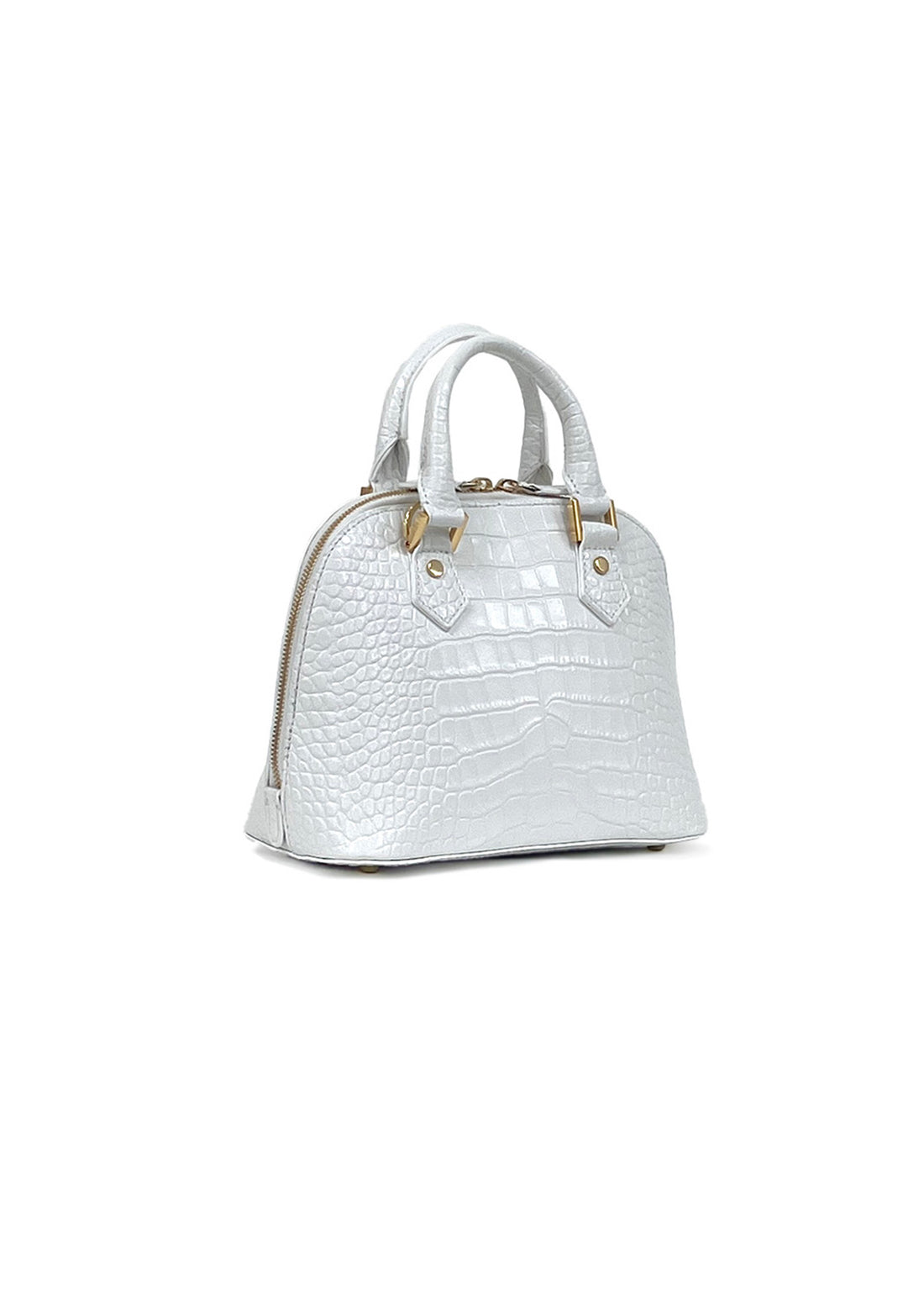 Wide‑Open Mini Shoulder & Tote - White