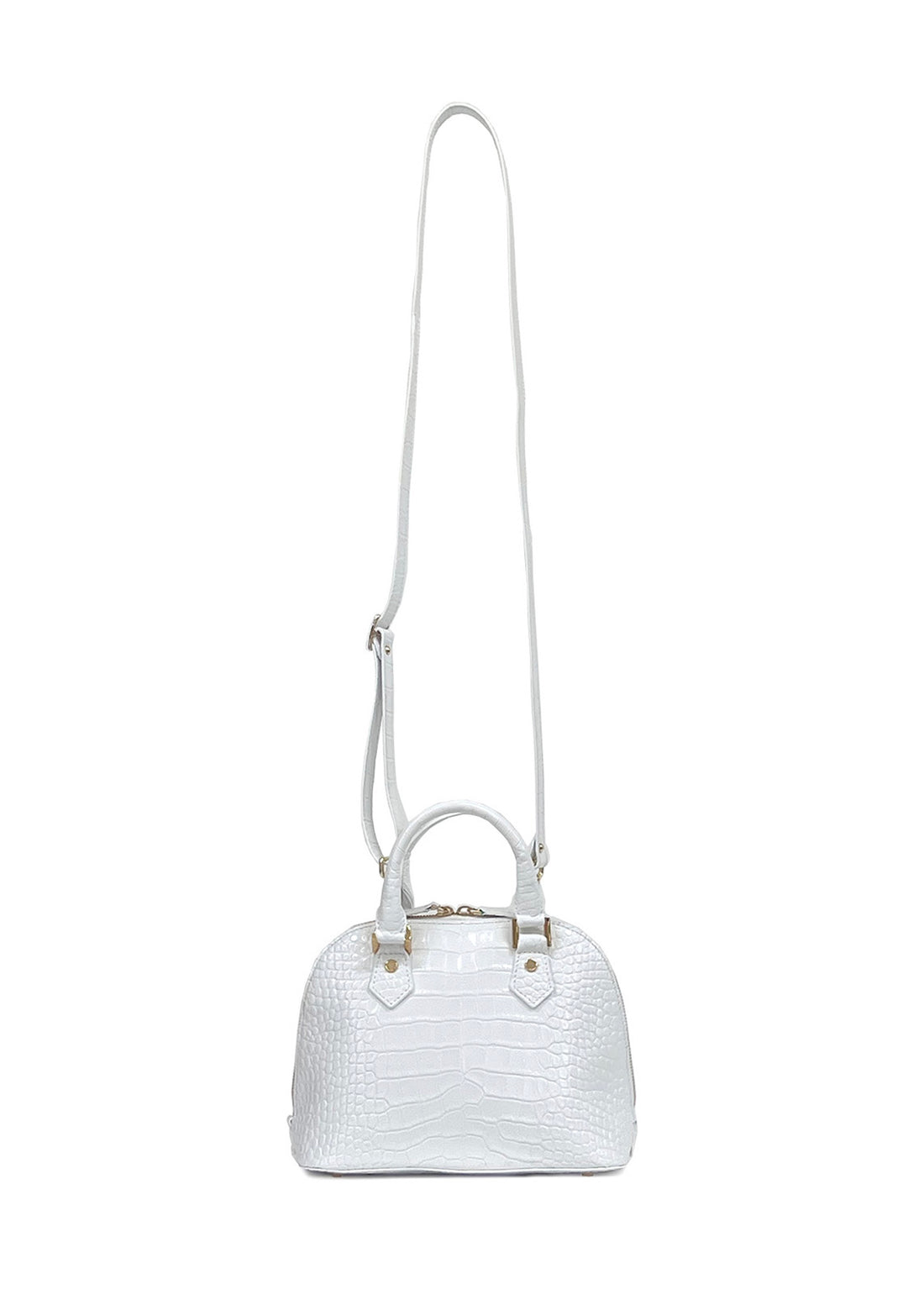 Wide‑Open Mini Shoulder & Tote - White