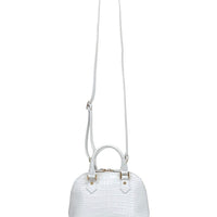 Wide‑Open Mini Shoulder & Tote - White