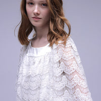 Cape-Sleeve Dress