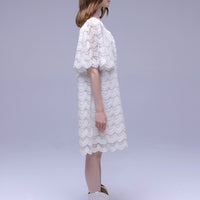 Cape-Sleeve Dress