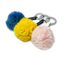 Rex Fur Flower Charm