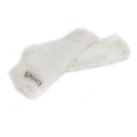 Knit Arm Warmers - White