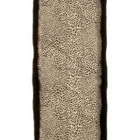Fox Fur Trim Cashmere Stole