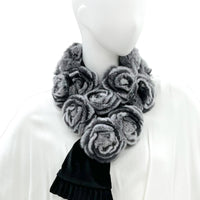 Rex Fur Rose Velvet Muffler