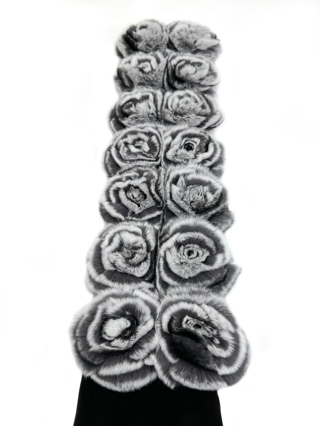 Rex Fur Rose Velvet Muffler