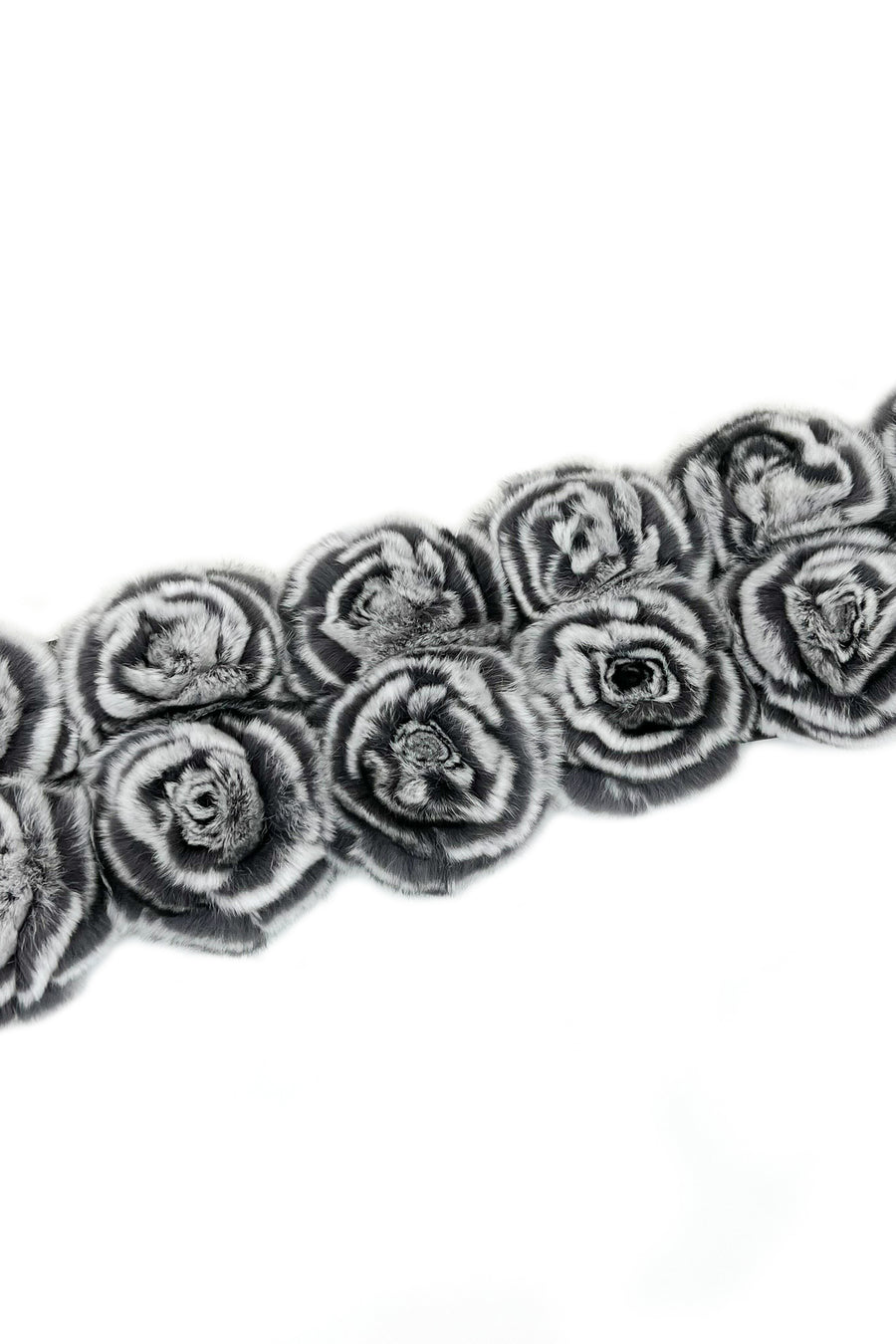 Rex Fur Rose Velvet Muffler