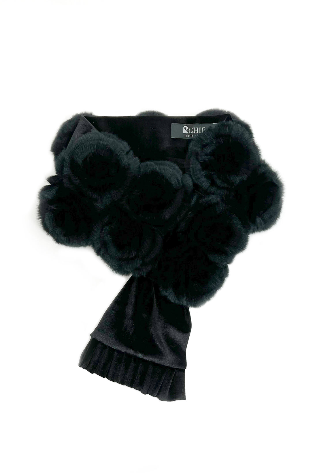Rex Fur Rose Velvet Muffler