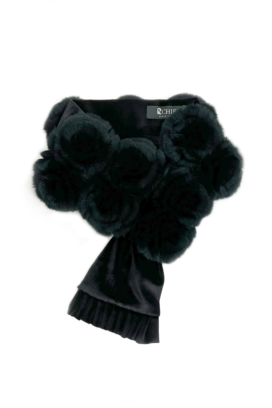 Rex Fur Rose Velvet Muffler