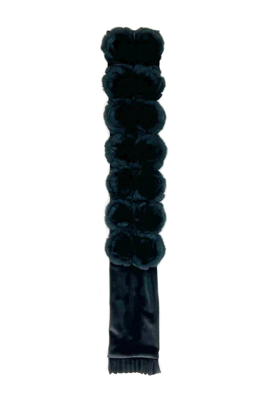 Rex Fur Rose Velvet Muffler