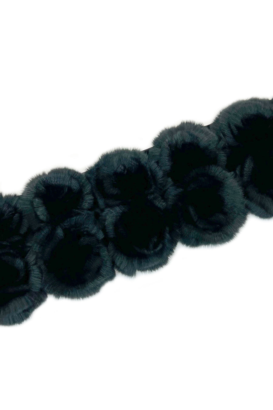 Rex Fur Rose Velvet Muffler