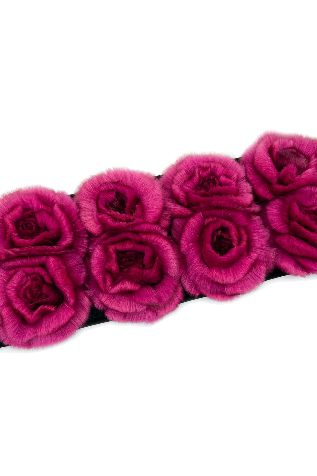 Rex Fur Rose Velvet Muffler