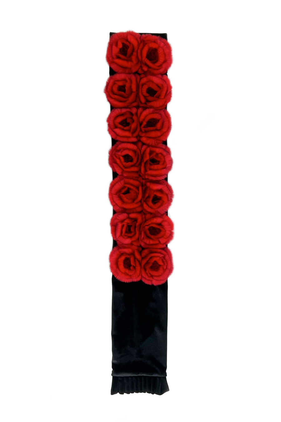 Rex Fur Rose Velvet Muffler