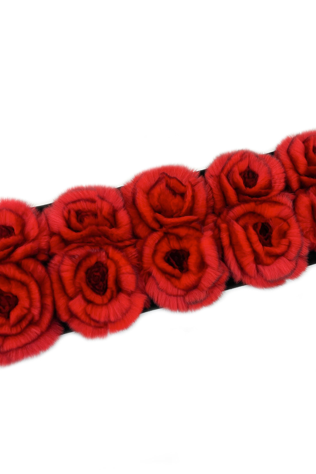 Rex Fur Rose Velvet Muffler