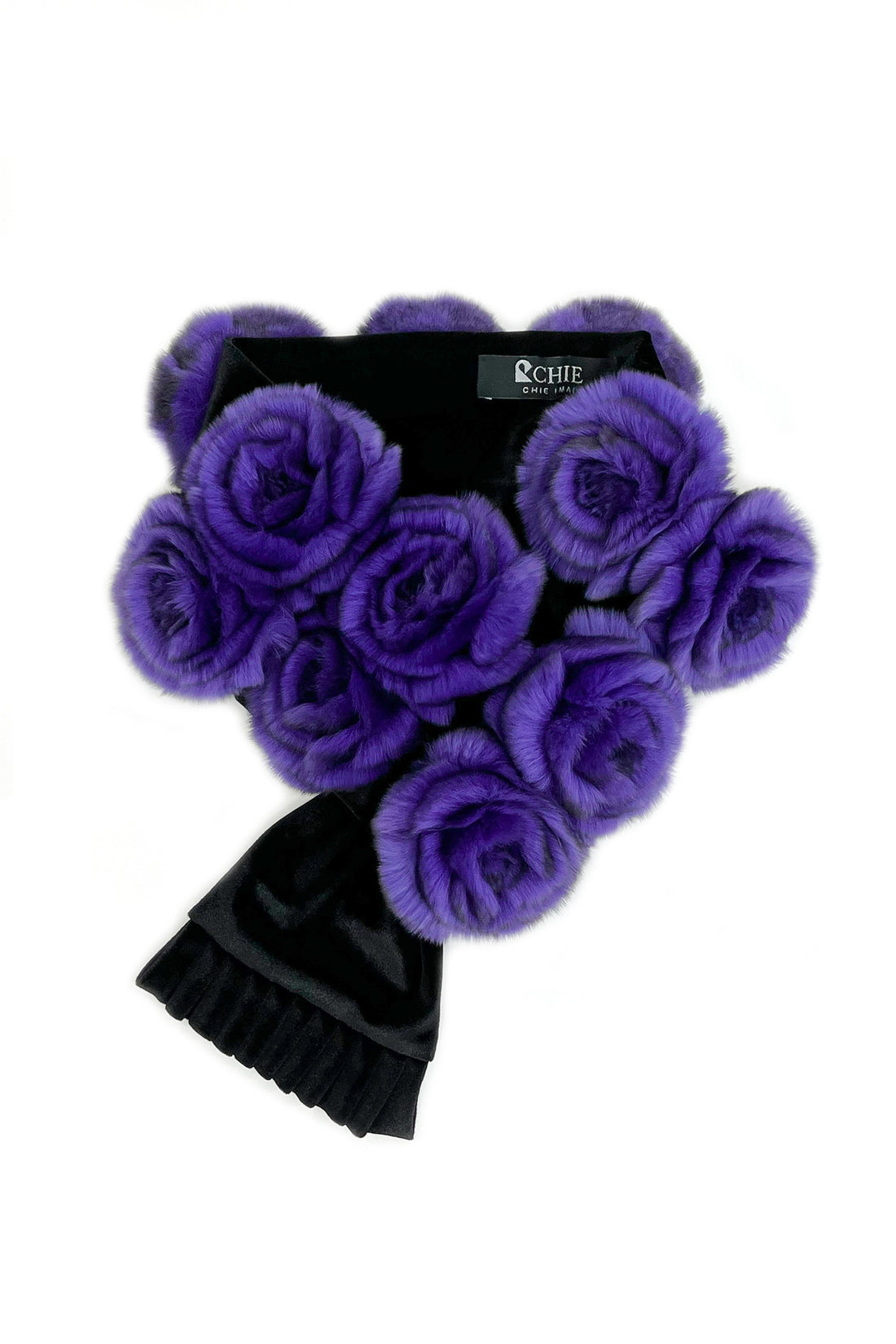 Rex Fur Rose Velvet Muffler