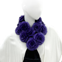 Rex Fur Rose Velvet Muffler