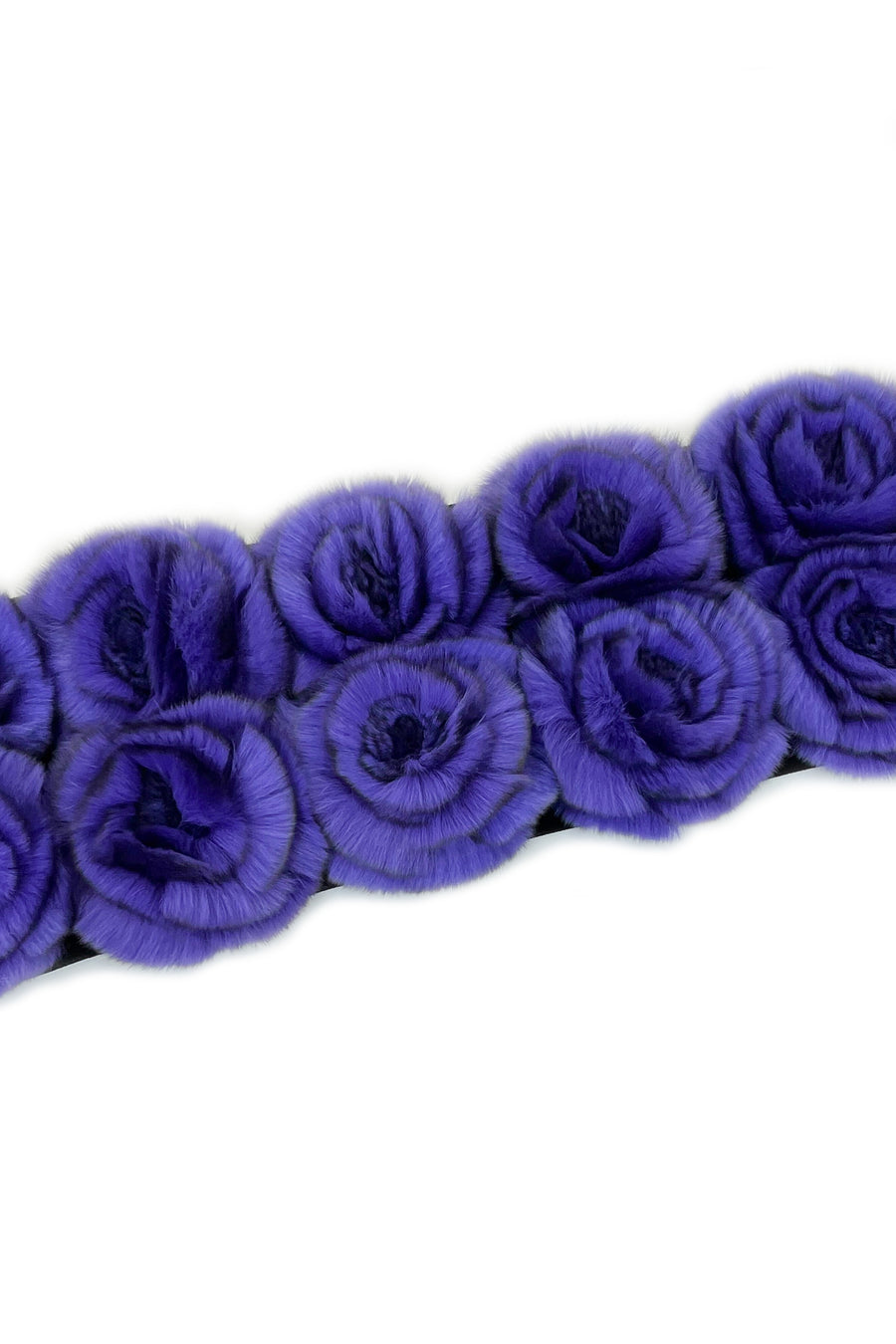 Rex Fur Rose Velvet Muffler