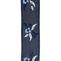 MESH de CHIE Cotton Mesh Stole - Navy Blue x Light Blue