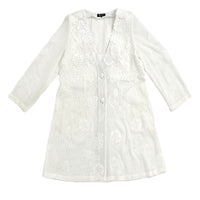 メッシュ ドゥ チエ - コットンメッシュ Vネックコート