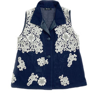  MESH de CHIE Cotton Mesh Stand Collar Vest