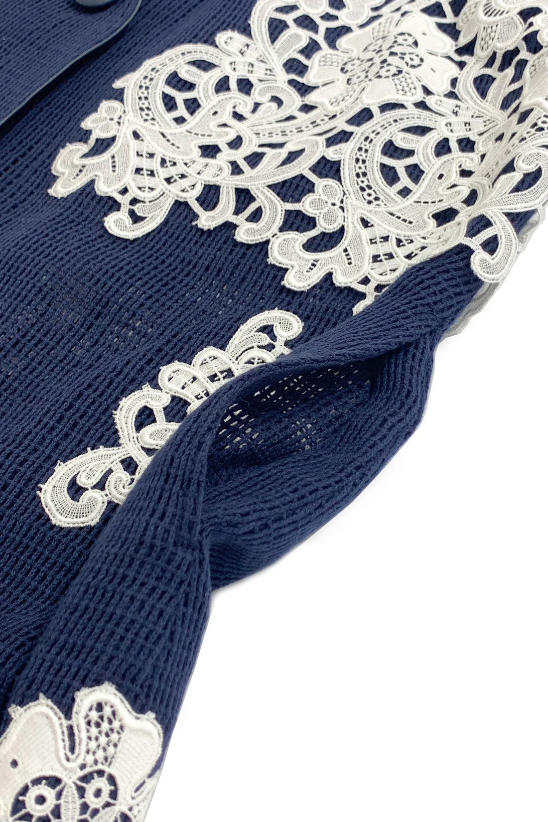  MESH de CHIE Cotton Mesh Stand Collar Vest