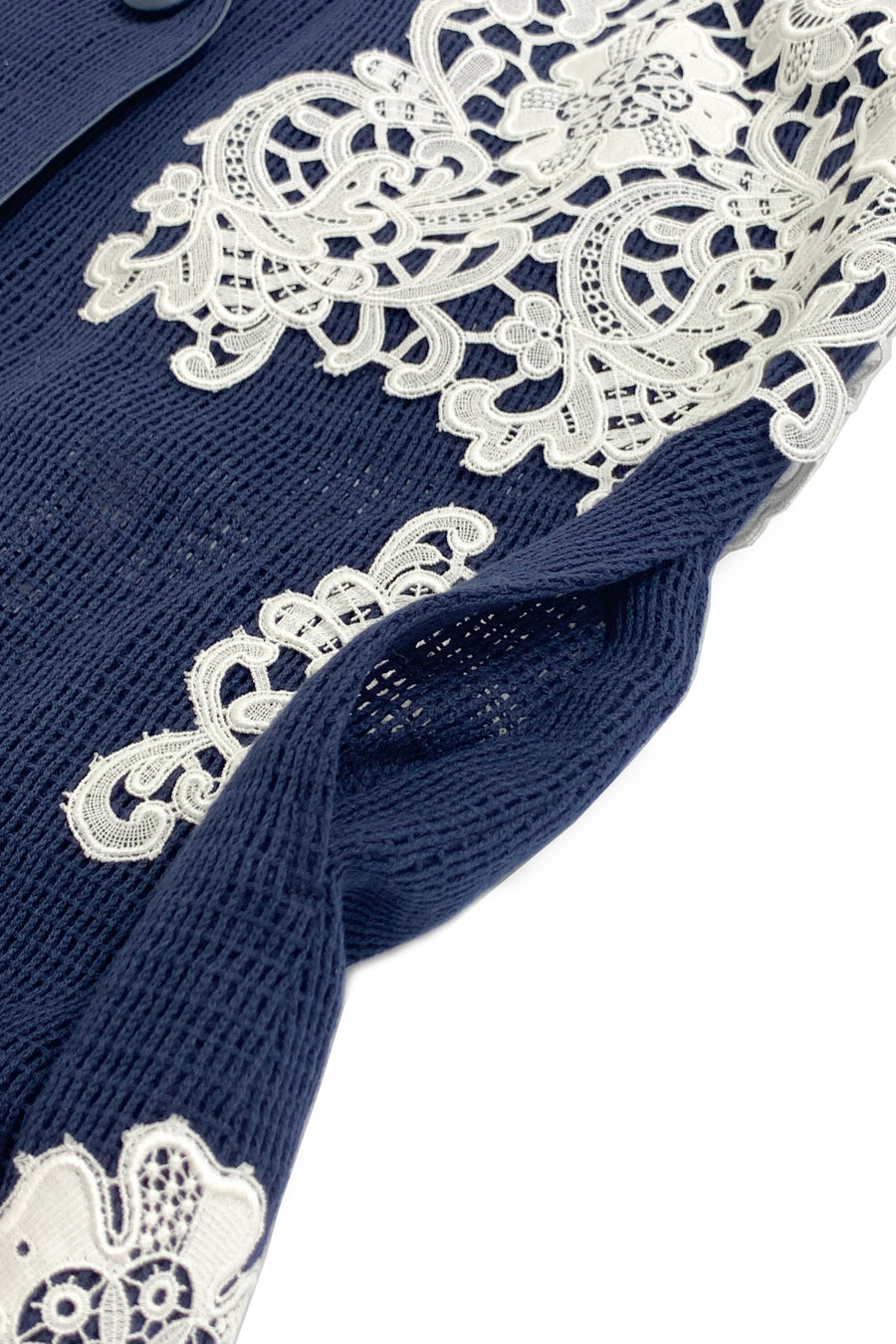  MESH de CHIE Cotton Mesh Stand Collar Vest