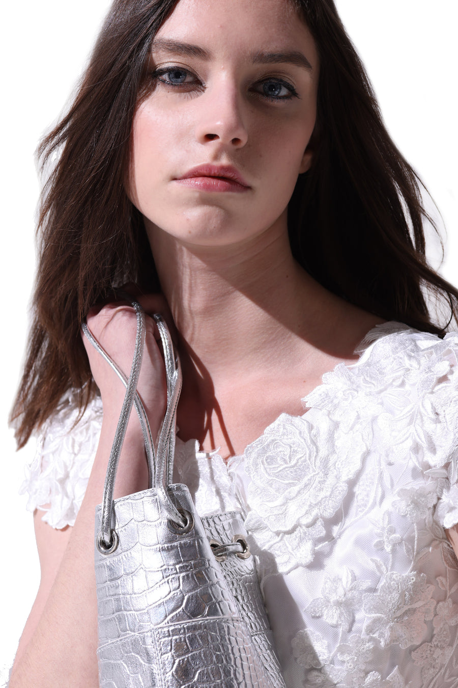 Mi-Mollet Length Embroidery Lace Dress
