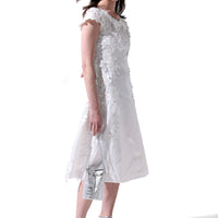 Mi-Mollet Length Embroidery Lace Dress