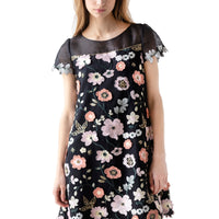 Floral A-line Lace Dress